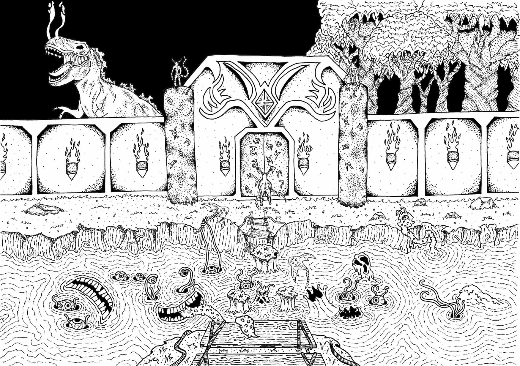 Blind Coyote Games - Mapmaking commission profesionally drawn by TA Maps