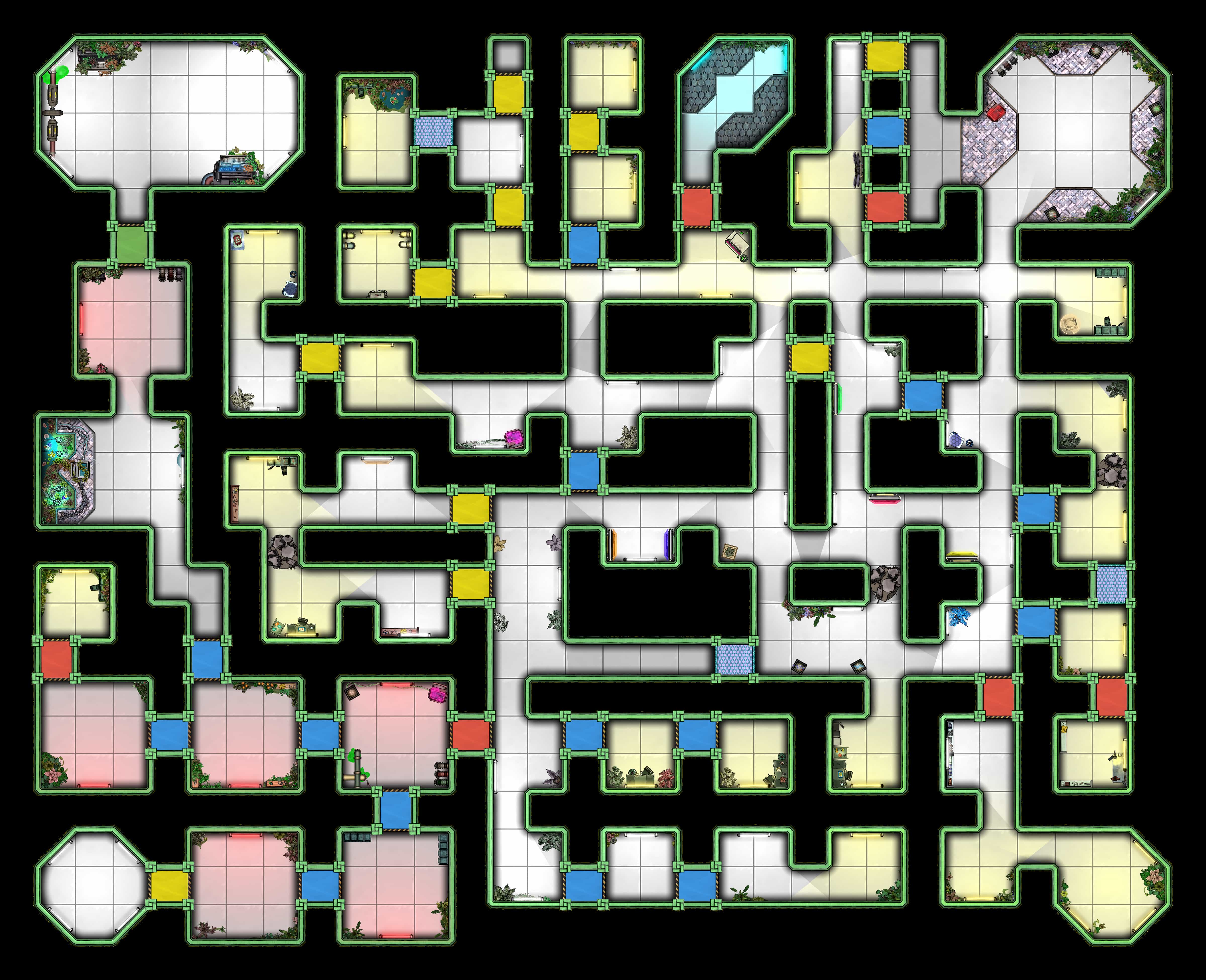 Time Fenix Pathology Lab - Chemistry equipment and lab tables for solo board game adventure