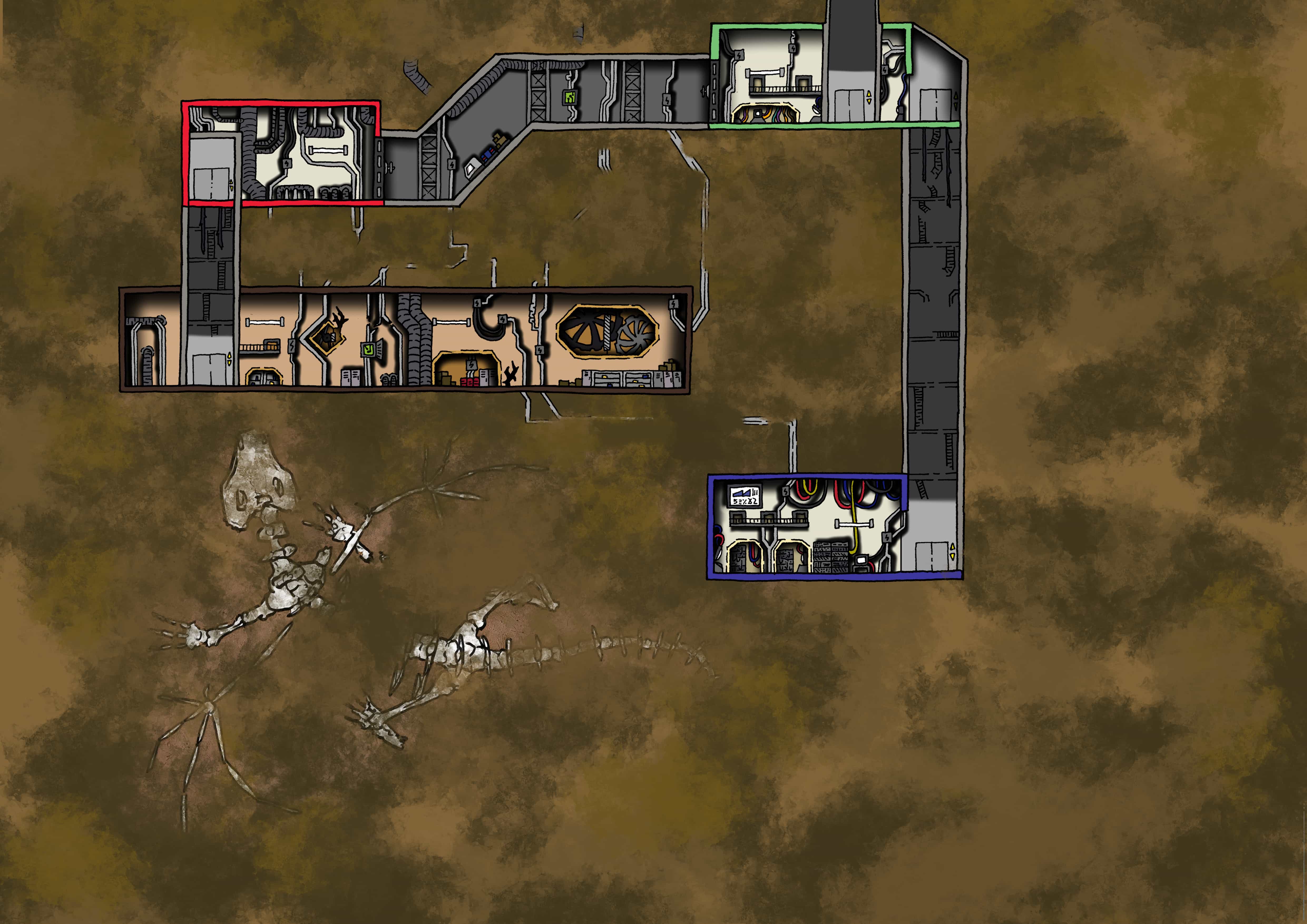 Time Fenix Expansion Cutout - Free DLC facility section for Kickstarter backers